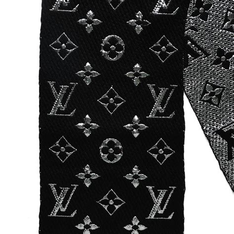 logomania scarf louis vuitton black|louis vuitton logomania scarf review.